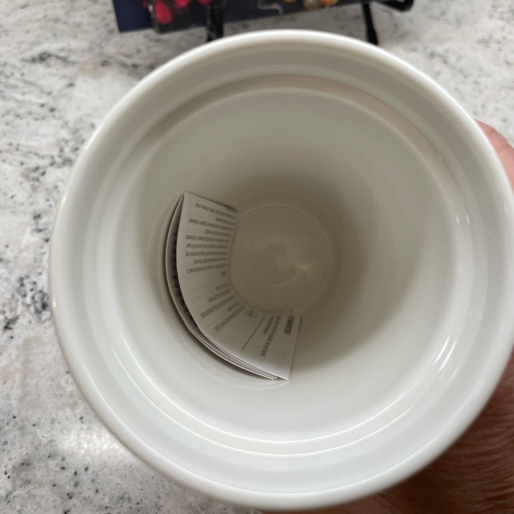 Starbucks 2024 Iridescent Luster Silver Pink Checkered Ceramic Mug Tumbler. NWT! - Picture 6 of 8